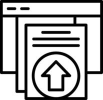 Export Line Icon vector