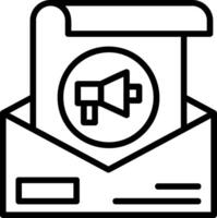 Marketing Line Icon vector