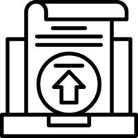 Upload Line Icon vector