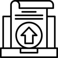 Export Line Icon vector