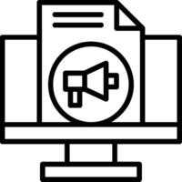 Marketing Line Icon vector