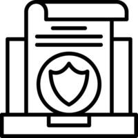 Security Line Icon vector
