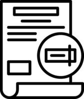 Rename Line Icon vector