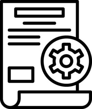 icono de línea de desarrollo vector