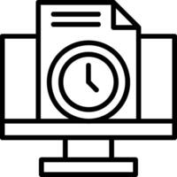 History Line Icon vector