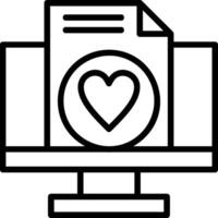 Favourite Line Icon vector