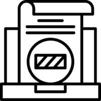Loading Line Icon vector
