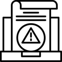 Error Line Icon vector