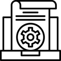 Development Line Icon vector