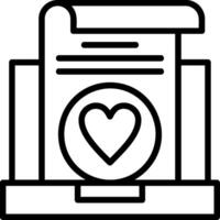 Favourite Line Icon vector