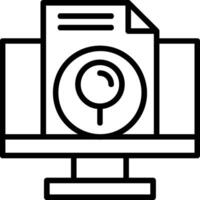 Search Line Icon vector