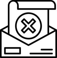Delete Line Icon vector
