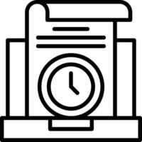 History Line Icon vector