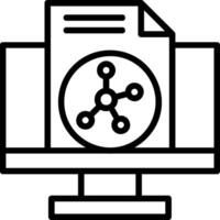 Share Line Icon vector