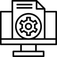 Development Line Icon vector