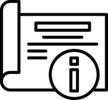 Information Line Icon vector