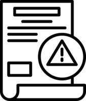Error Line Icon vector