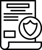 Security Line Icon vector