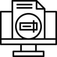 Rename Line Icon vector