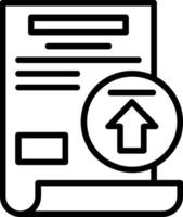 Upload Line Icon vector