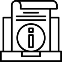 Information Line Icon vector