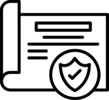 Protection Line Icon vector