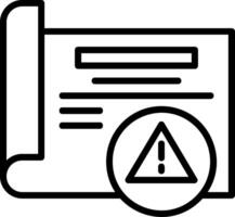 Error Line Icon vector