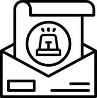 Alert Line Icon vector