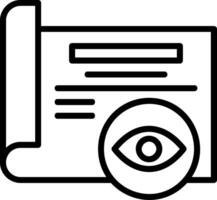 View Line Icon vector