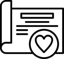 Favourite Line Icon vector