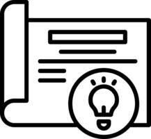 Ideas Line Icon vector