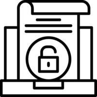 Access Line Icon vector