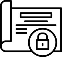 Remove access Line Icon vector