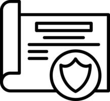 Security Line Icon vector