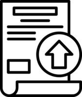 Export Line Icon vector