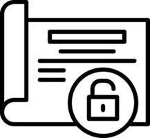 Access Line Icon vector