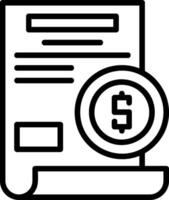 Earnings Line Icon vector