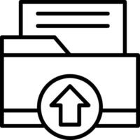 Export Line Icon vector