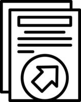 Shortcut Line Icon vector