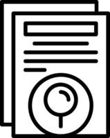 Search Line Icon vector