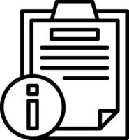 Information Line Icon vector