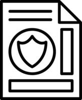 Security Line Icon vector