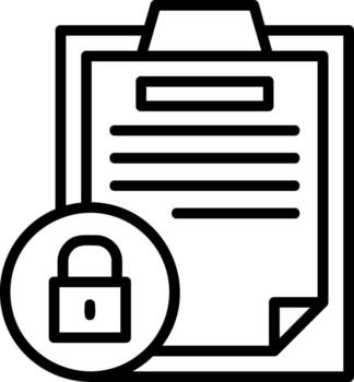 Remove access Line Icon vector