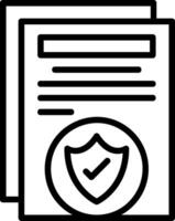 Protection Line Icon vector