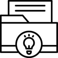 Ideas Line Icon vector