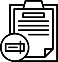 Rename Line Icon vector