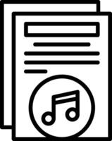Music Line Icon vector
