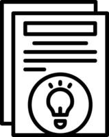 Ideas Line Icon vector