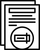 Rename Line Icon vector