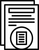Reading Line Icon vector